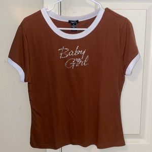 Rue21 brown baby girl shirt